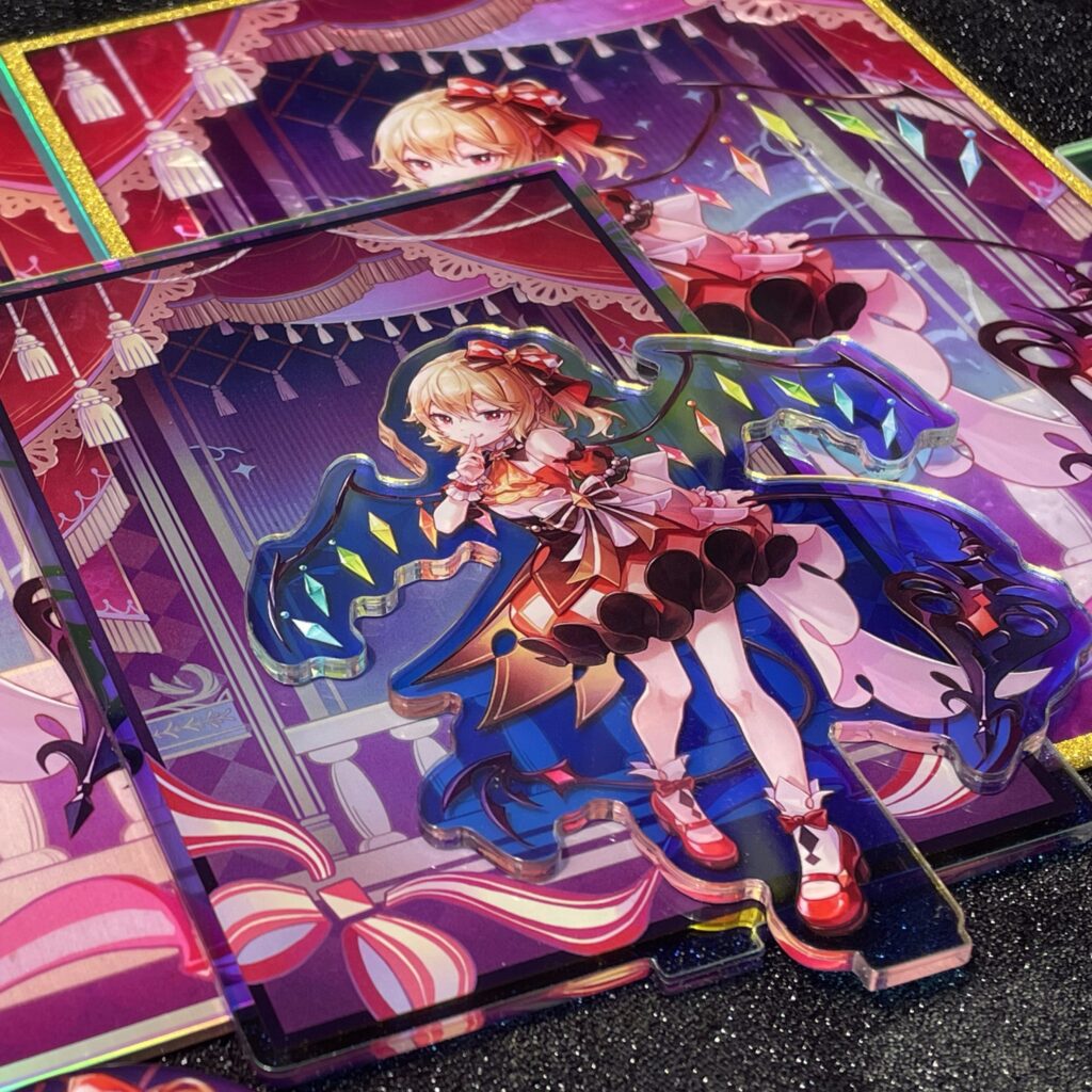 HumiShop フランドール・スカーレット アクリルスタンド(背景付)ホログラム板 久蒼穹