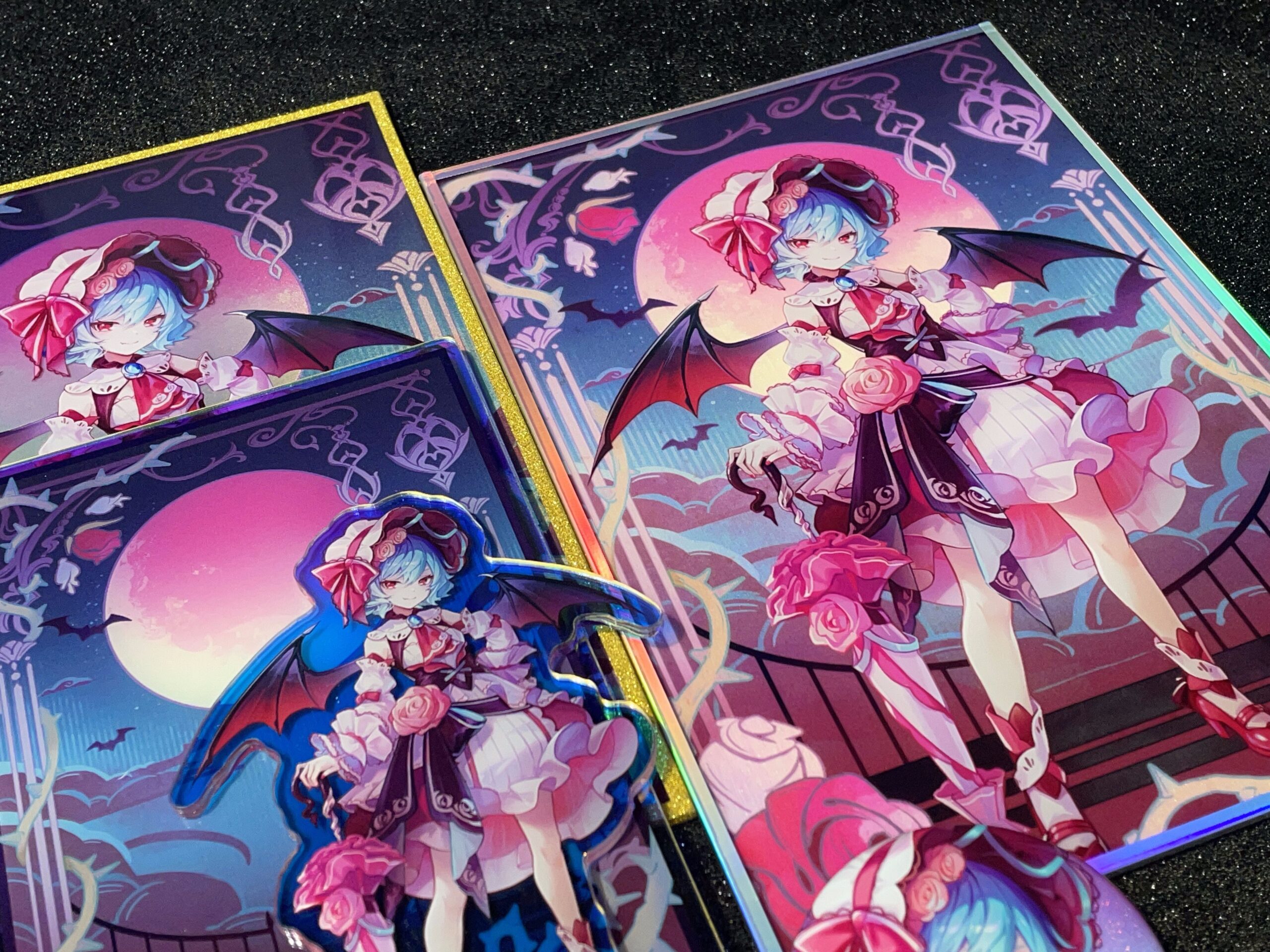 HumiShop レミリア・スカーレット アクリルスタンド（背景付）クリア板 ホログラム板 久蒼穹